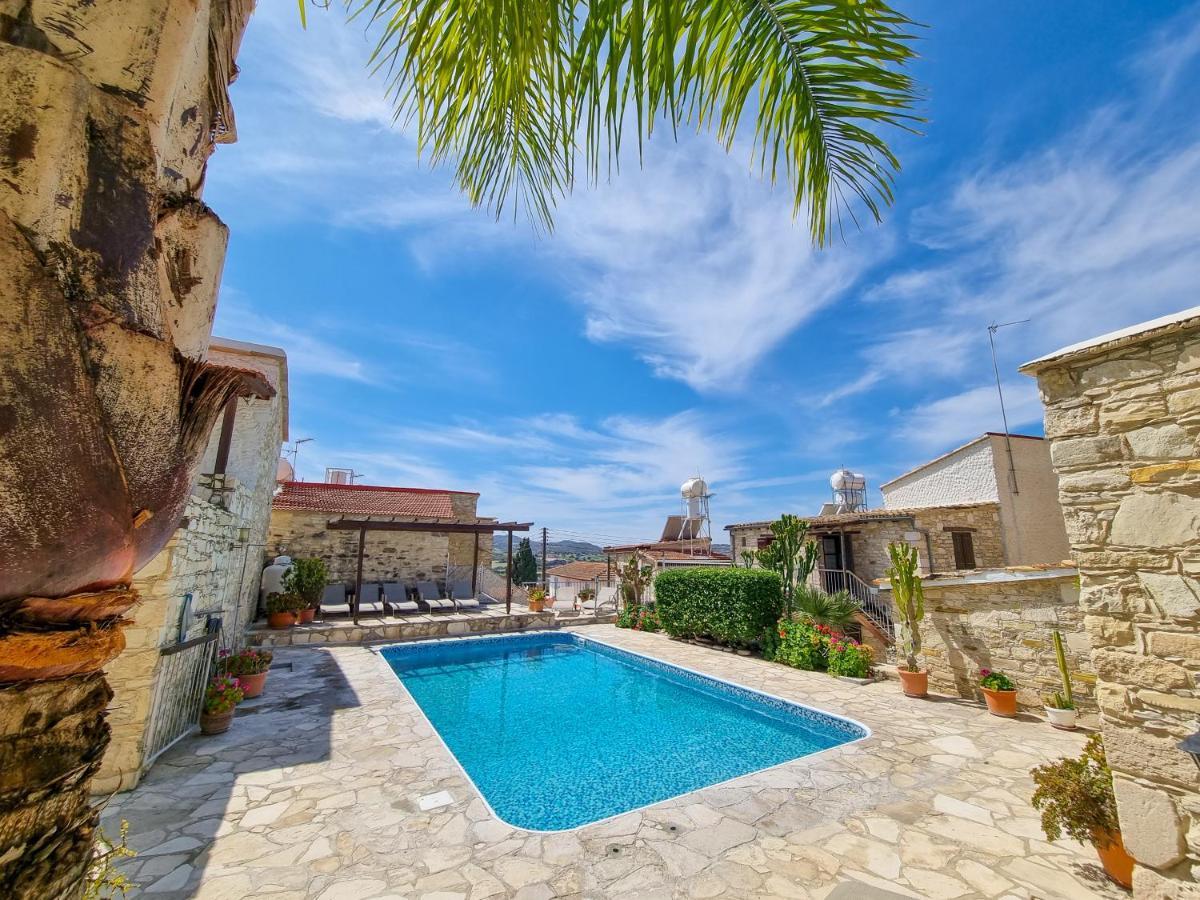 Athena'S Pool Oasis Apartamento Skarinou Exterior foto