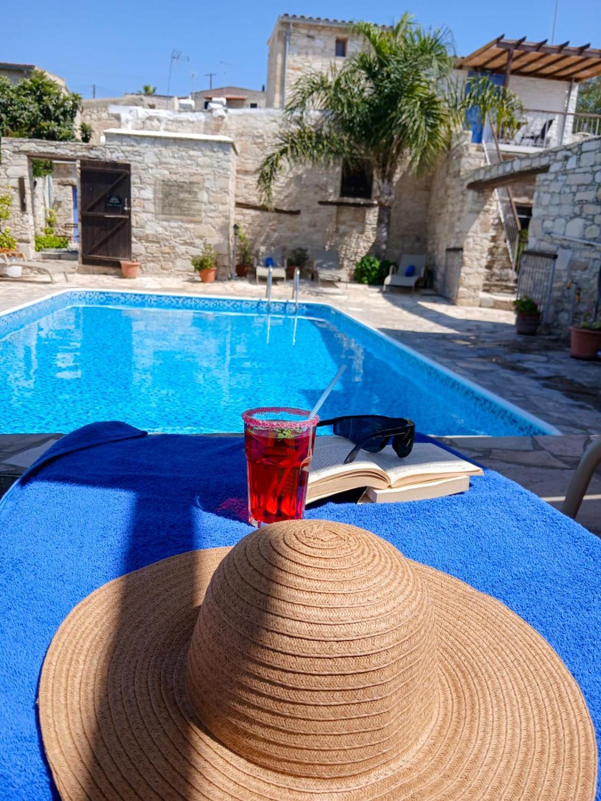 Athena'S Pool Oasis Apartamento Skarinou Exterior foto